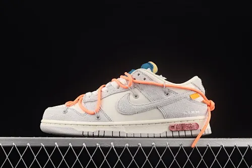 All Categories Nk SB Dunk Series Nk SB Dunk Low Low-top Sneakers Pure Original Version OF x Nk Dunk Low OW Suede SB Smashed Backboard Fashion Casual Sneakers DJ0950-119